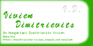 vivien dimitrievits business card